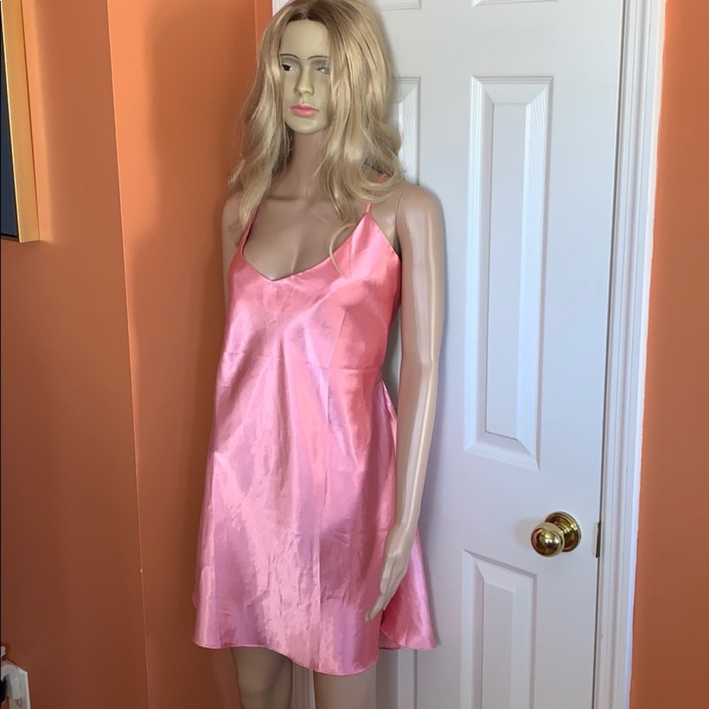 Victoria’s Secret pink satin nightgown